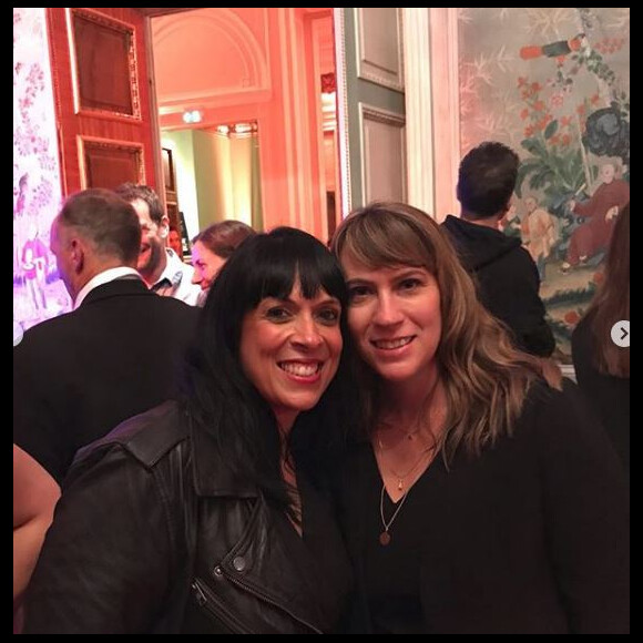Frédérique et Emmanuelle de "L'amour est dans le pré" à l'anniversaire de Karine Le Marchand, samedi 6 octobre 2018, Instagram