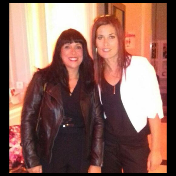 Frédérique et Aurélia de "L'amour est dans le pré" à l'anniversaire de Karine Le Marchand, samedi 6 octobre 2018, Instagram