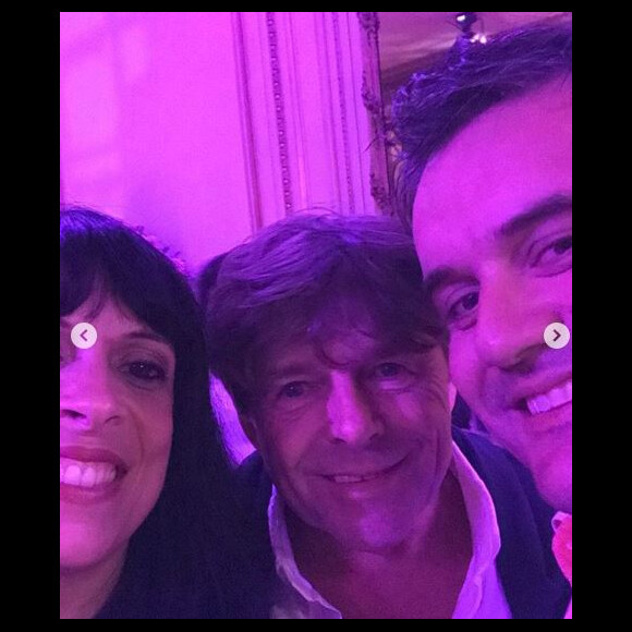 Frédérique, Philippe et Pierre de "L'amour est dans le pré" à l'anniversaire de Karine Le Marchand, samedi 6 octobre 2018, Instagram