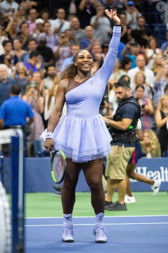 Serena Williams lors de l'US Open de tennis au USTA National Tennis Center à New York City, New York, le 6 septembre 2018.