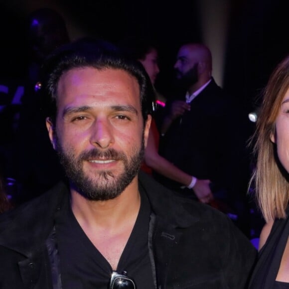 Maxim Nucci (Yodelice) et sa compagne enceinte Isabelle Ithurburu - Maxim Nucci (Yodelice) et sa compagne enceinte Isabelle Ithurburu assistent au match de boxe de Tony Yoka au palais des sports de Paris, le 23 juin 2018 © Veeren-CVS/Bestimage