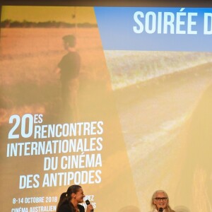 Exclusif - Jane Campion, Michel Ciment - 20ème Rencontres Internationales du Cinéma des Antipodes à Saint-Tropez le 8 octobre 2018. © Lionel Urman/Bestimage