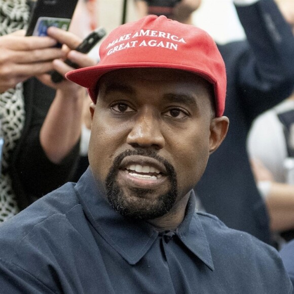 Kanye West rencontre Donald Trump au Bureau Oval, à la Maison Blanche. Washington, D.C., le 11 octobre 2018.