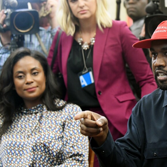 Kanye West rencontre Donald Trump au Bureau Oval, à la Maison Blanche. Washington, D.C., le 11 octobre 2018.