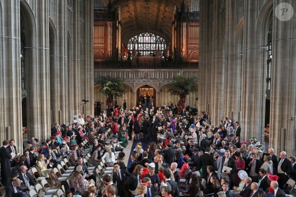 Ambiance - Cérémonie de mariage de la princesse Eugenie d'York et Jack Brooksbank en la chapelle Saint-George au château de Windsor, Royaume Uni le 12 octobre 2018.