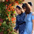 Cressida Bonas - Les invités arrivent à la chapelle St. George pour le mariage de la princesse Eugenie d'York et Jack Brooksbank au château de Windsor, Royaume Uni, le 12 octobre 2018.