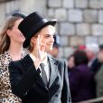 Cara Delevingne - Les invités arrivent à la chapelle St. George pour le mariage de la princesse Eugenie d'York et Jack Brooksbank au château de Windsor, Royaume Uni, le 12 octobre 2018.