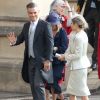 Robbie Williams - Les invités arrivent à la chapelle St. George pour le mariage de la princesse Eugenie d'York et Jack Brooksbank au château de Windsor, Royaume Uni, le 12 octobre 2018.
