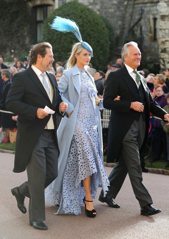 Poppy Delevingne - Les invités arrivent à la chapelle St. George pour le mariage de la princesse Eugenie d'York et Jack Brooksbank au château de Windsor, Royaume Uni, le 12 octobre 2018.
