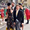 Sofia Wellesley et James Blunt - Les invités arrivent à la chapelle St. George pour le mariage de la princesse Eugenie d'York et Jack Brooksbank au château de Windsor, Royaume Uni, le 12 octobre 2018.