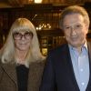 Dany Saval et son mari Michel Drucker - Première de la comédie musicale "La Belle et la Bête" avec Vincent Niclo dans le rôle de la Bête au théâtre Mogador à Paris le 20 mars 2014.