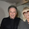 Exclusif - Michel Drucker avec son épouse Dany Saval - People backstage lors du concert de Vincent Niclo au Théâtre du Chatelet à Paris le 24 mai 2014