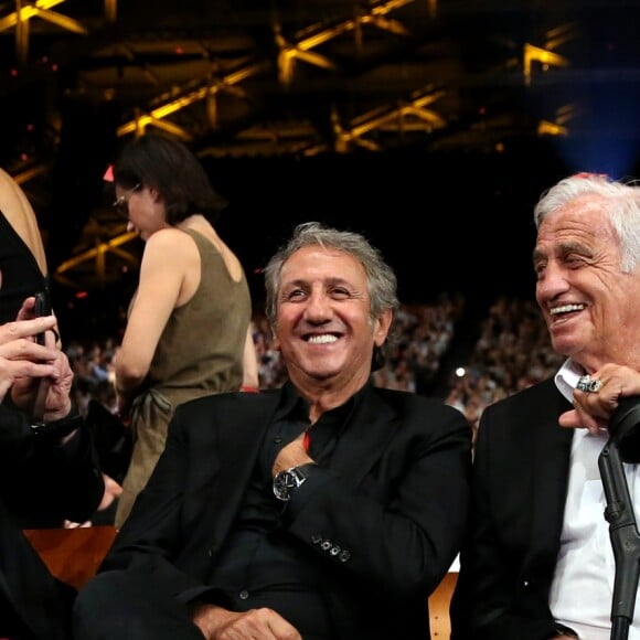 Claude Lelouch, Richard Anconina, Jean-Paul Belmondo - Cérémonie d'Ouverture de la 10ème édition du Festival Lumière à Lyon le 13 octobre 2018 © Dominique Jacovides / Bestimage