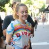 Exclusif - Miley Cyrus se balade en short en jean dans les rues de New York, le 29 juin 2018