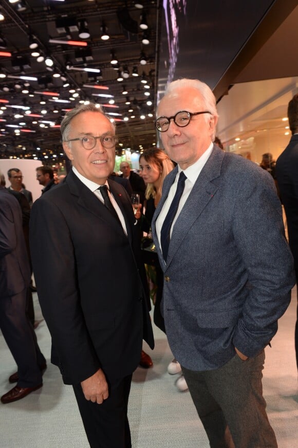 Exclusif - François Delahaye (directeur du Plaza Athénée), Alain Ducasse - Soirée Renault à l'occasion de l'ouverture de la 120ème édition du Mondial de l'Automobile 2018 au Paris Expo Porte de Versailles à Paris le 2 octobre 2018. © Rachid Bellak/Bestimage