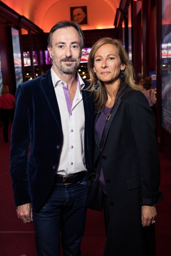 Exclusif - Anne Gravoin et son musicien Nicolas Guiraud - People au concert unique "Au cinéma" de Renaud Capuçon à l'Olympia à Paris le 14 octobre 2018. © Dominique Jacovides - Cyril Moreau/Bestimage