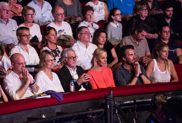 Exclusif - Ségolène Royal, Jean-Michel Blanquer, Françoise Nyssen et son mari Jean-Pierre Capitani, Laurence Ferrari, Yannick Bolloré et sa femme Chloé - People au concert unique "Au cinéma" de Renaud Capuçon à l'Olympia à Paris le 14 octobre 2018. © Dominique Jacovides - Cyril Moreau/Bestimage