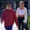 Justin Bieber et sa femme Hailey Baldwin sont allés prendre le petit-déjeuner à Toluca Lake, le 17 octobre 2018.