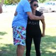 Kim Kardashian et Bruce Jenner à Miami, le 29 septembre 2012.