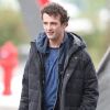 Exclusif - Micheál Richardson (fils de Liam Neeson) sur le tournage d'une scène du film "Hard Powder" à Vancouver, Canada, le 2 mai 2017.