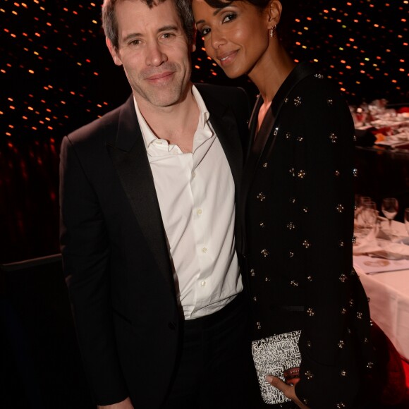 Exclusif - Sonia Rolland et son compagnon Jalil Lespert - Dîner - 12ème cérémonie des Globes de Cristal au Lido à Paris, le 12 février 2018. © Rachid Bellak / Pool / Bestimage