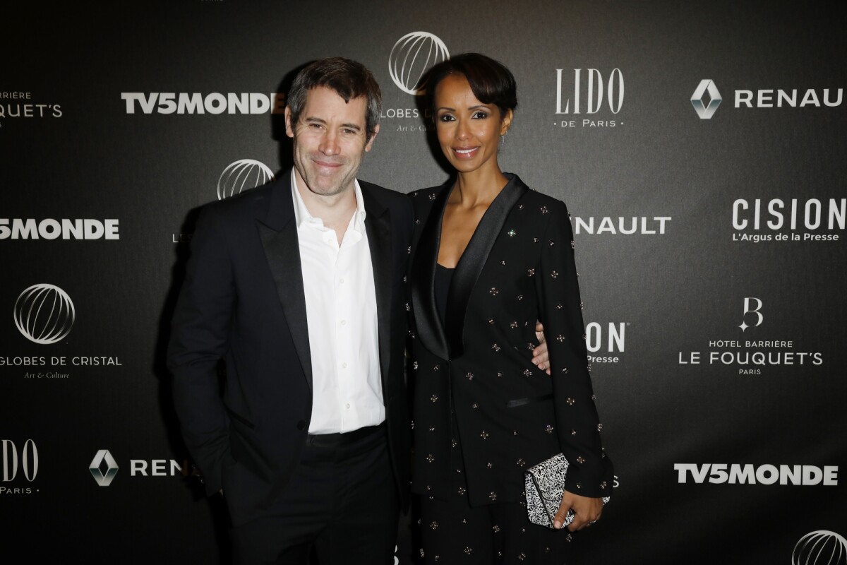 Photo Sonia Rolland et son compagnon Jalil Lespert Photocall ème cérémonie des Globes de