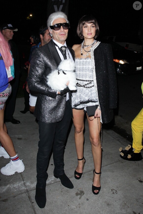 Ryan Seacrest et sa compagne Shayna Taylor - Soirée "Casamigos Halloween Party" à Beverly Hills, le 26 octobre 2018