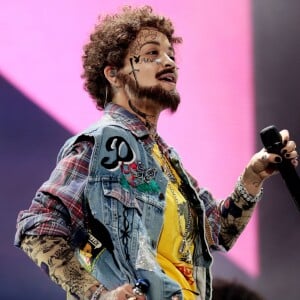 Rita Ora, déguisée en Post Malone, participe au concert "KISS Haunted House Party" à Wembley. Londres, le 26 octobre 2018.