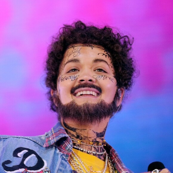 Rita Ora, déguisée en Post Malone, participe au concert "KISS Haunted House Party" à Wembley. Londres, le 26 octobre 2018.