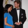 Le prince Harry, duc de Sussex, et Meghan Markle, duchesse de Sussex (enceinte) arrivent au dîner d'Etat donné en leur honneur à Suva, Îles Fidji le 23 octobre 2018.