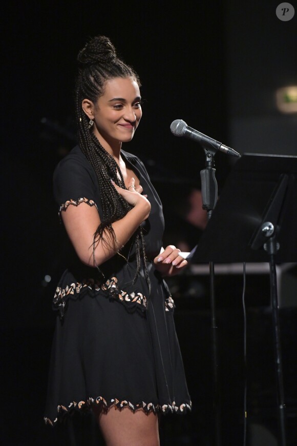 Concert de Camélia Jordana à l'Institut Lumière lors du 10e Festival Lumière de Lyon le 20 octobre 2018. © Giancarlo Gorassini/Bestimage