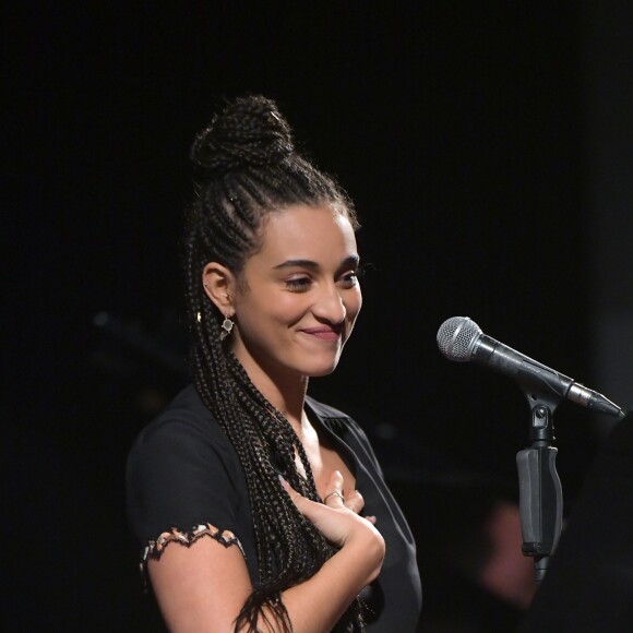 Concert de Camélia Jordana à l'Institut Lumière lors du 10e Festival Lumière de Lyon le 20 octobre 2018. © Giancarlo Gorassini/Bestimage