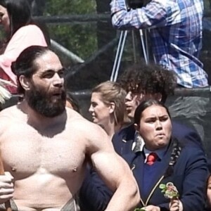 Le prince Harry, duc de Sussex, et Meghan Markle, duchesse de Sussex (enceinte) visitent Te Papaiouru Marae à Rotorua, Nouvelle Zélande le 31 octobre 2018.