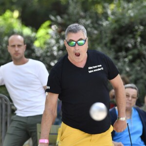 Exclusif - Jean-Marie Bigard - Tournoi de pétanque des Toques Blanches Internationales au Jardin du Luxembourg à Paris le 10 septembre 2018.