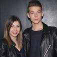 Exclusif - Léonard Trierweiler et sa petite-amie Julie - Anniversaire de Léonard Trierweiler (19 ans) avec ses amis au Banana Café à Paris, le 23 avril 2016. © Baldini/Bestimage
