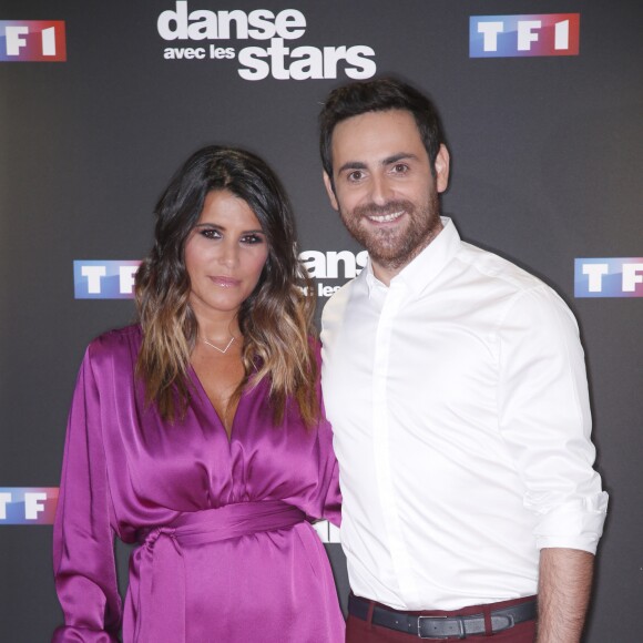 Karine Ferri, Camille Combal - Photocall de la saison 9 de l'émission "Danse avec les stars" (DALS) au siège de TF1 à Boulogne-Billancourt le 11 septembre 2018. © Christophe Aubert