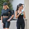 Exclusif - Kourtney Kardashian et sa meilleure amie Larsa Pippen sont allées faire du tennis avec des amis à Los Angeles, le 24 septembre 2018