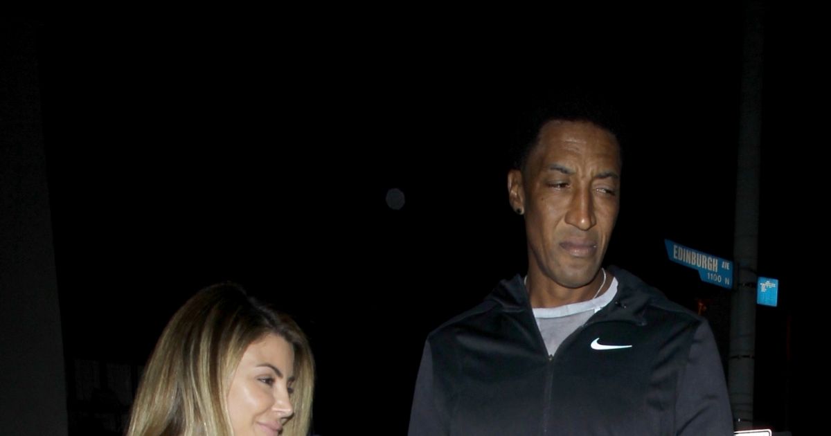 Scottie Pippen et sa femme Larsa Younan quittent le restaurant Delilah