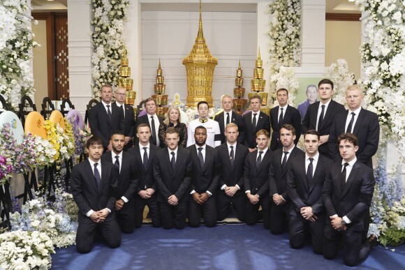 Les joueurs de Leicester City se sont rendus à Bangkok en Thaïlande pour assister aux obsèques de Vichai Srivaddhanaprabha, propriétaire du club le 4 novembre 2018.