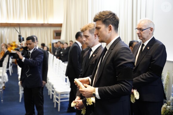 Harry Maguire - Les joueurs de Leicester City se sont rendus à Bangkok en Thaïlande pour assister aux obsèques de Vichai Srivaddhanaprabha, propriétaire du club le 4 novembre 2018.