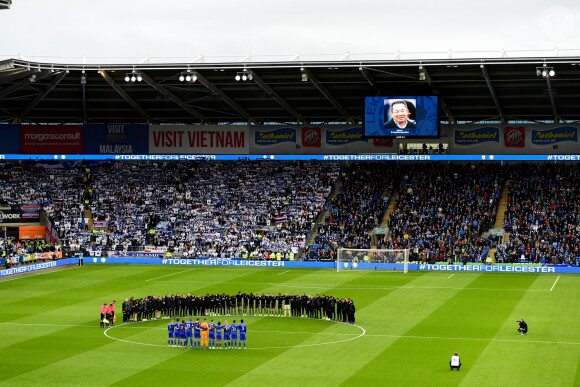 Hommages lors du match entre Leicester City et Cardiff City le 3 novembre 2018.