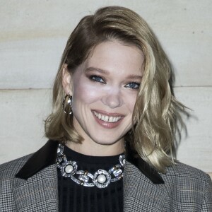 Léa Seydoux au photocall du défilé Louis Vuitton PAP femme printemps / été 2019 au Louvre à Paris le 2 octobre 2018 © Olivier Borde / Bestimage