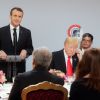 Emmanuel Macron, Donald Trump - Déjeuner avec les chefs d'Etat et de gouvernement au palais de l'Elysée à Paris, le 11 novembre 2018
