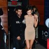 Bella Hadid, son chéri The Weeknd et la chanteuse Halsey arrivent à l'afterparty du défilé Victoria's Secret à l'Avenue à New York le 8 novembre 2018.