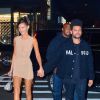 Bella Hadid et son compagnon The Weeknd se rendent à l'after party du défilé Victoria's Secret à New York, le 8 novembre 2018.
