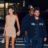 Bella Hadid et son compagnon The Weeknd se rendent à l'after party du défilé Victoria's Secret à New York, le 8 novembre 2018.