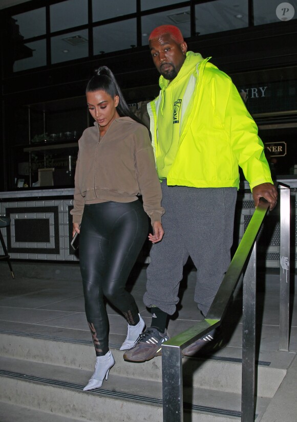 Kim Kardashian et Kanye West à Beverly Hills, Los Angeles, le 12 novembre 2018.