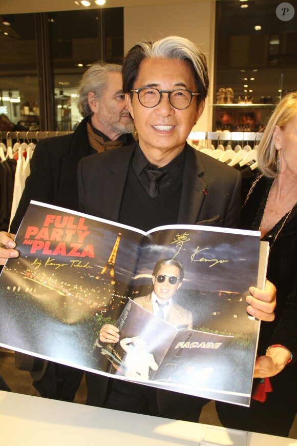 Kenzo Takada lors de la soirée de lancement en exclusivité du magazine Façade 16, le numéro des 40 ans chez colette, en présence des créateurs et de tous les artistes et personnalités de Façade 16 à Paris, France, le 23 février 2017. © Philippe Baldini/Bestimage