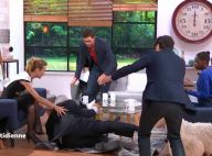 La Quotidienne : Énorme chute d'un chroniqueur en direct !