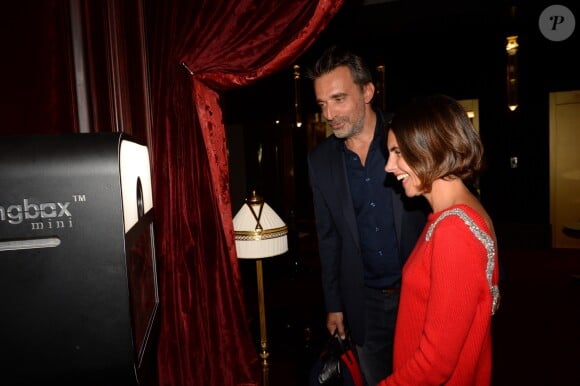 Alessandra Sublet et son mari Clément Miserez - Soirée d'inauguration de l'Hôtel Fouquet's Barrière à Paris le 14 septembre 2017. © Rachid Bellak/Bestimage